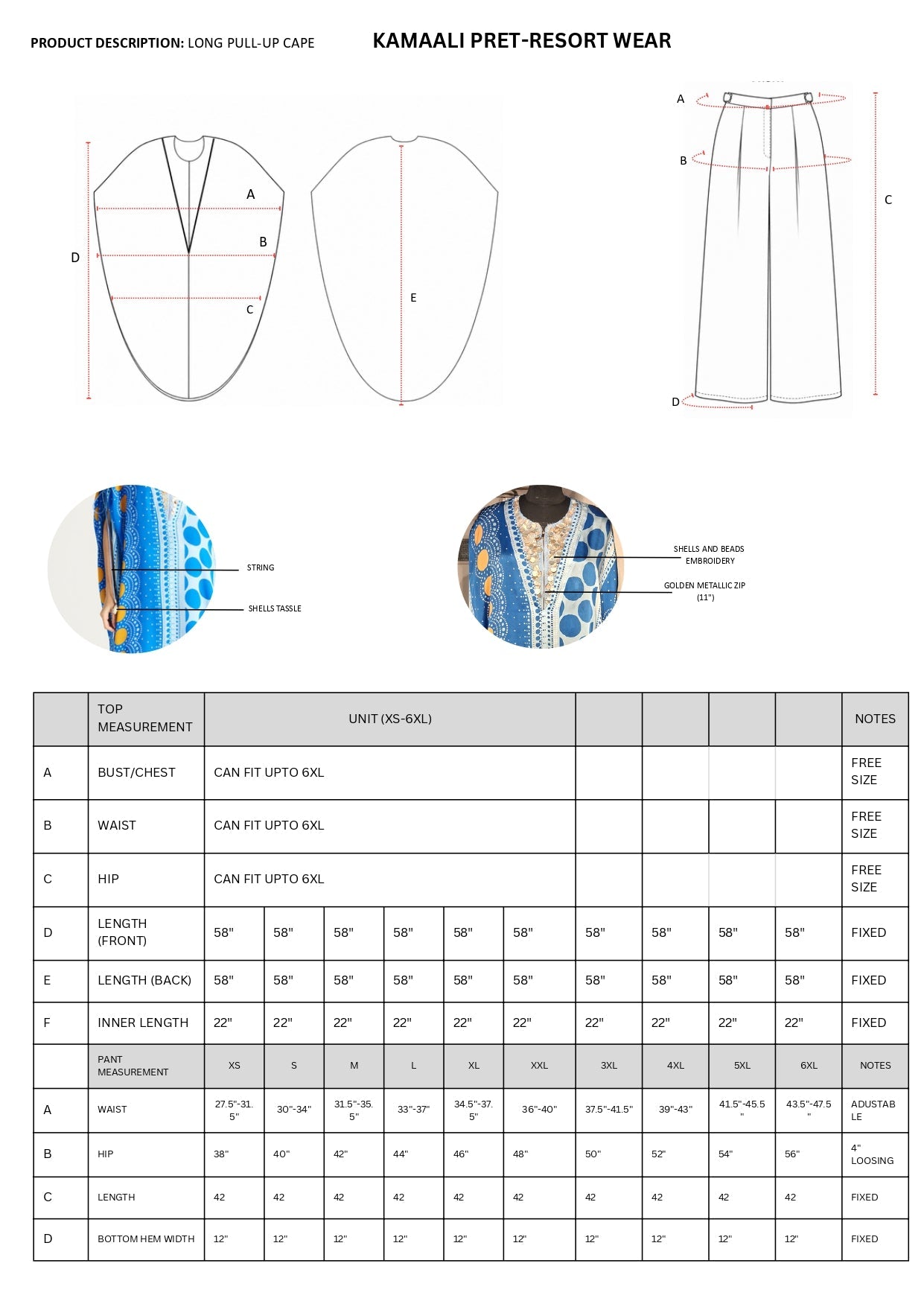 VAREL KAFTAN SET- 3 pcs