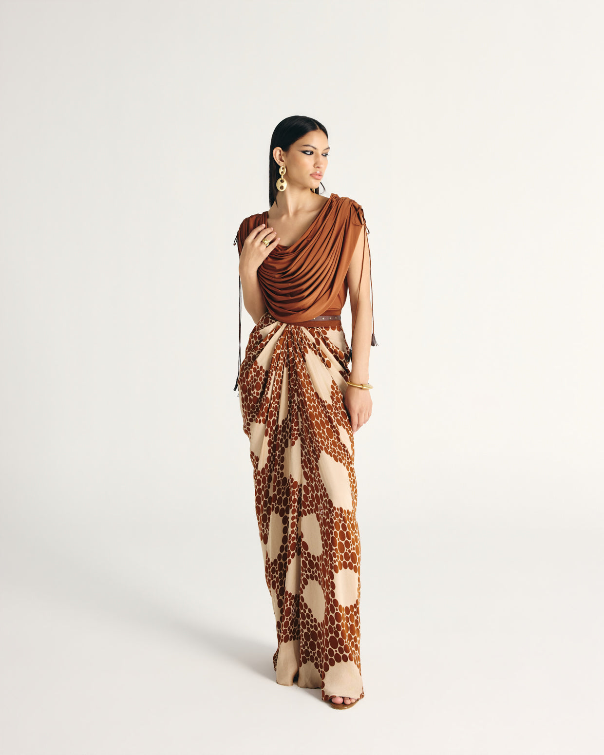ZIVA DRAPE SKIRT SET