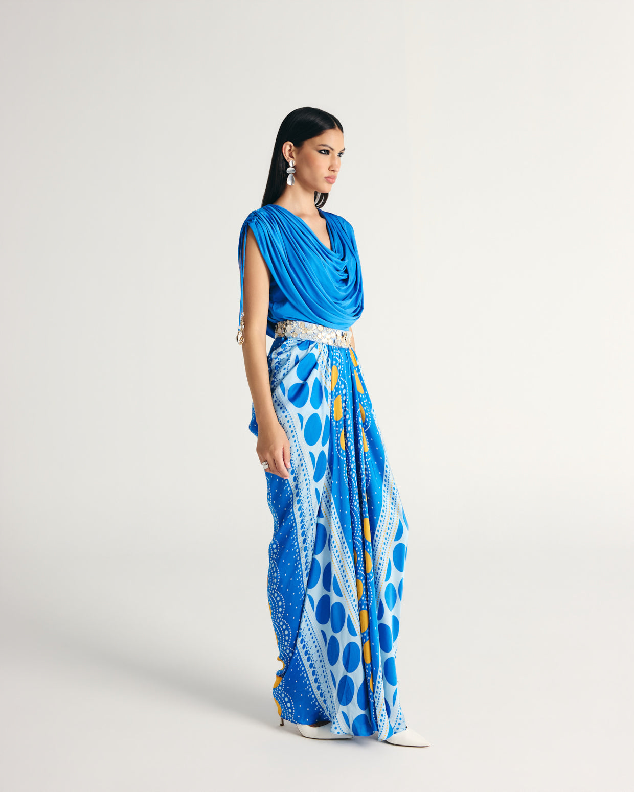 ZAYN DRAPE SKIRT SET