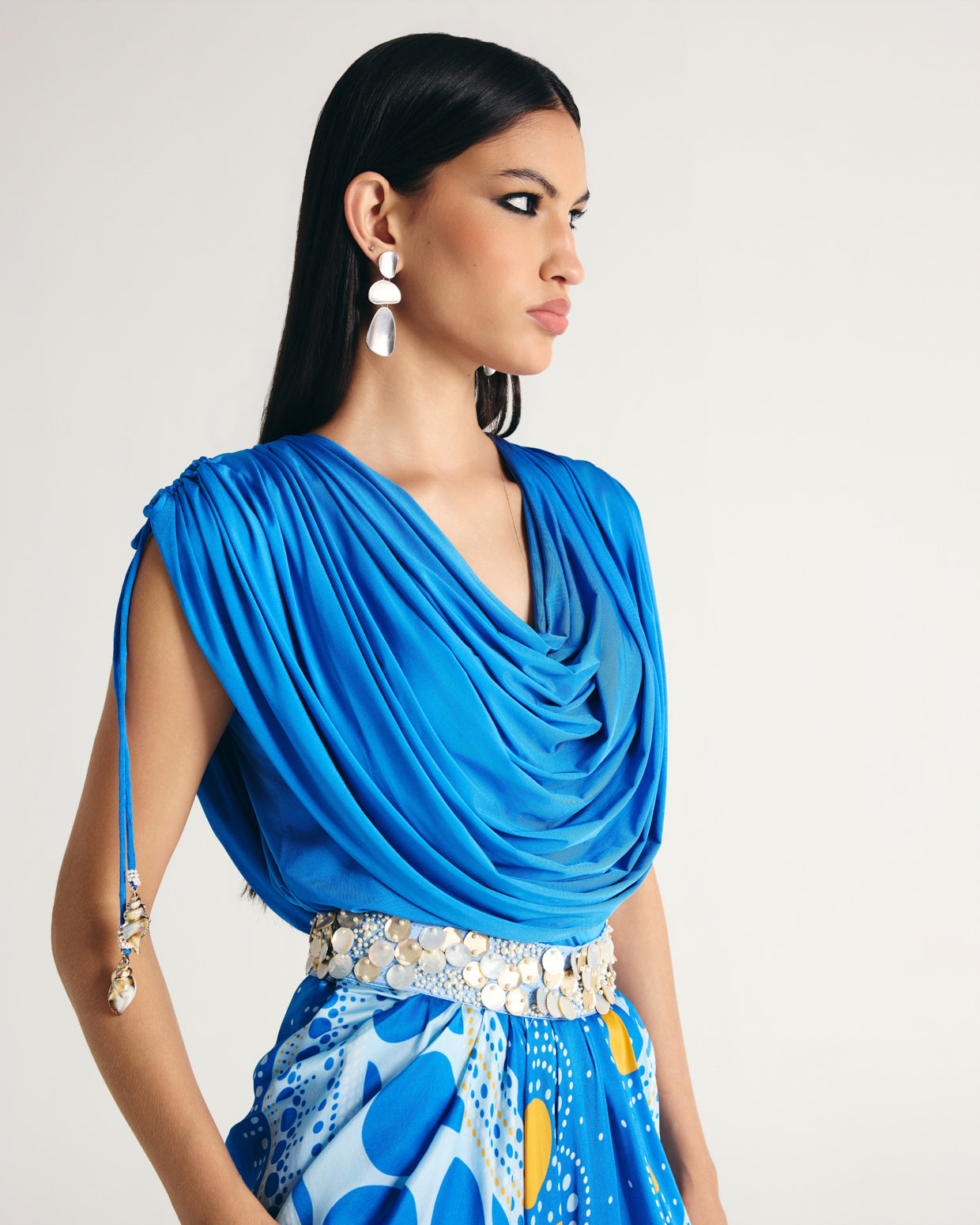 ZAYN DRAPE SKIRT SET