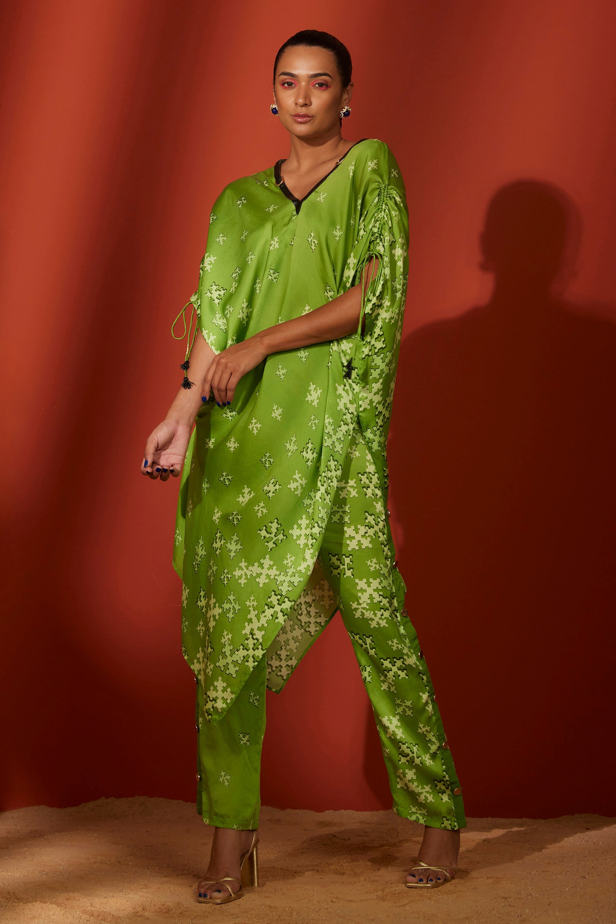 Kei Green Women's Luxury Co-Ords Set