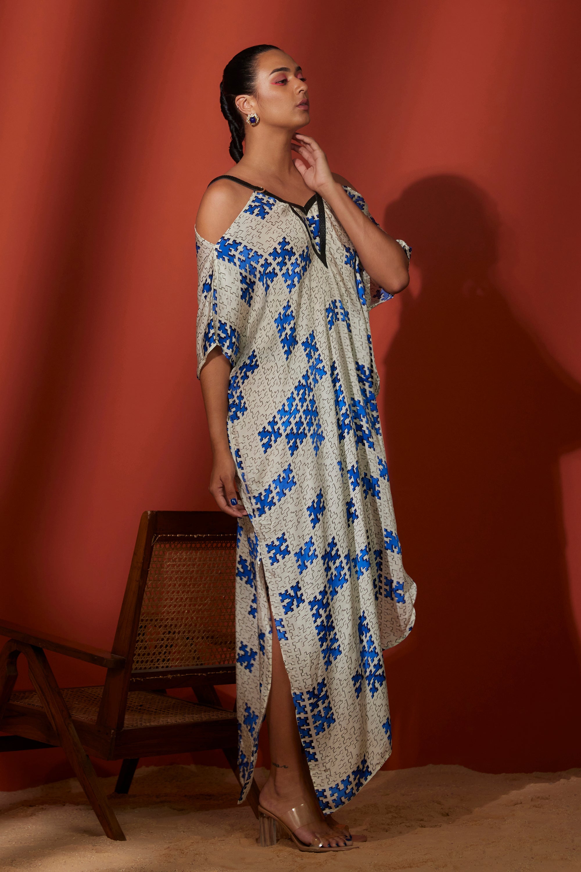 Ivory Blue Hikaru Designer Cocktail Dresses for Women