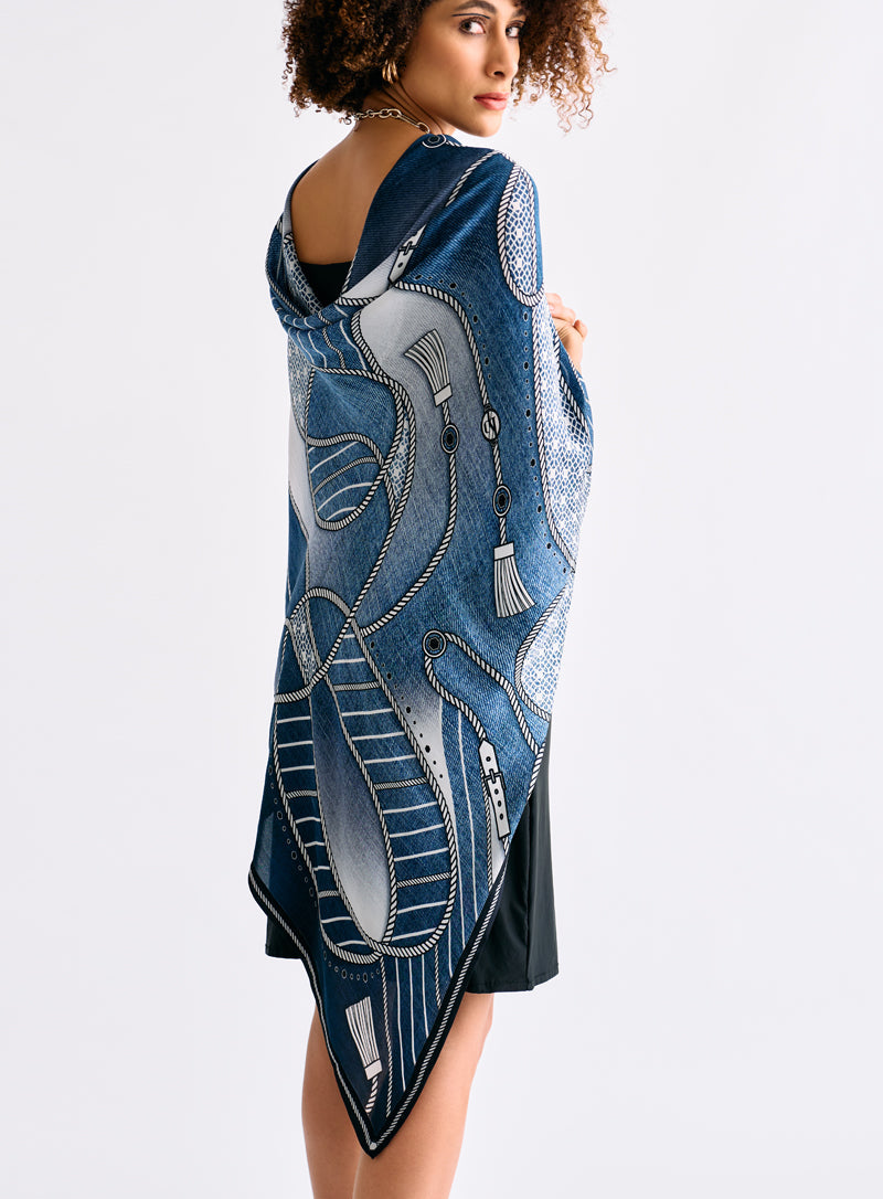 Luxury Darwish Bemberg Satin Scarf For Women