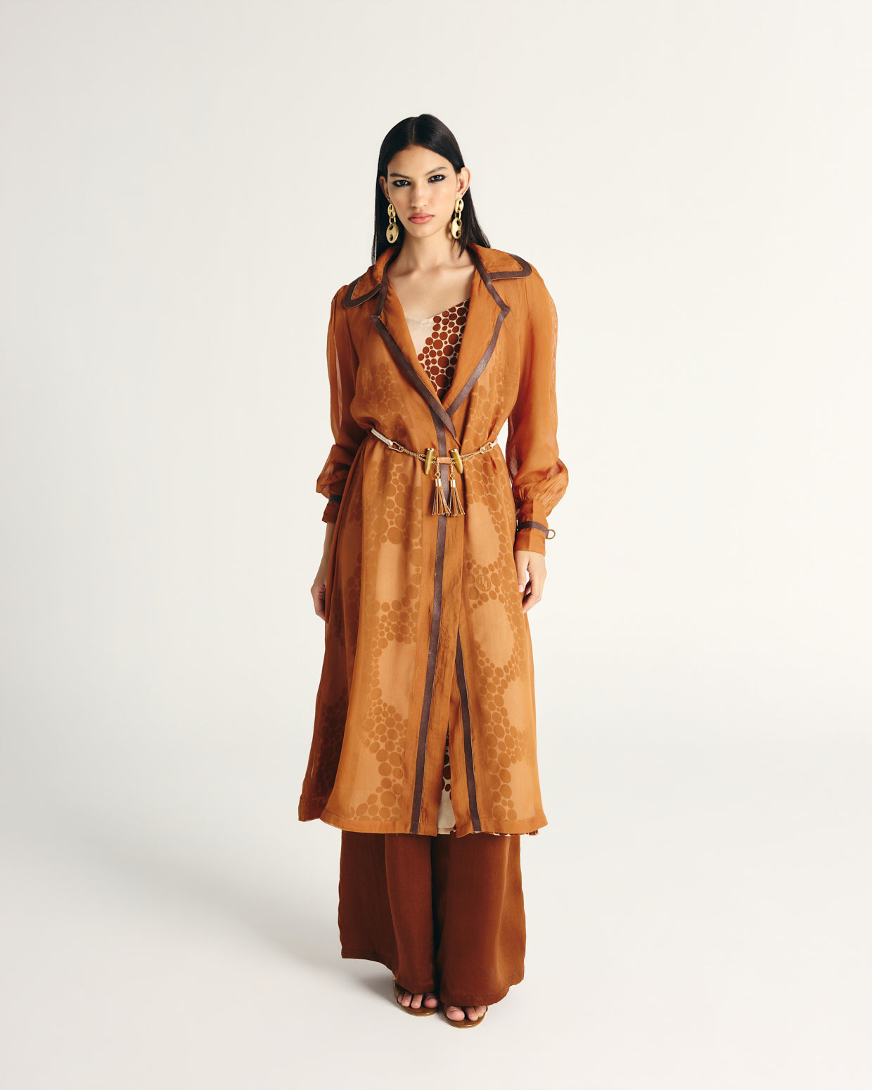 REEMA TRENCH COAT SET-3 PCS