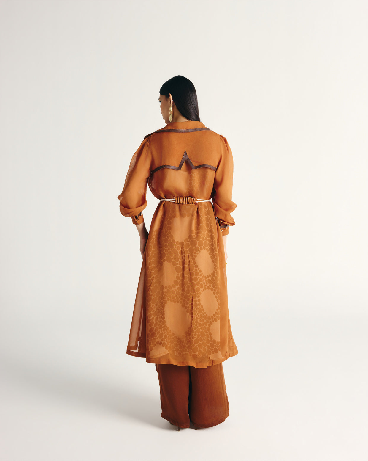 REEMA TRENCH COAT SET-3 PCS