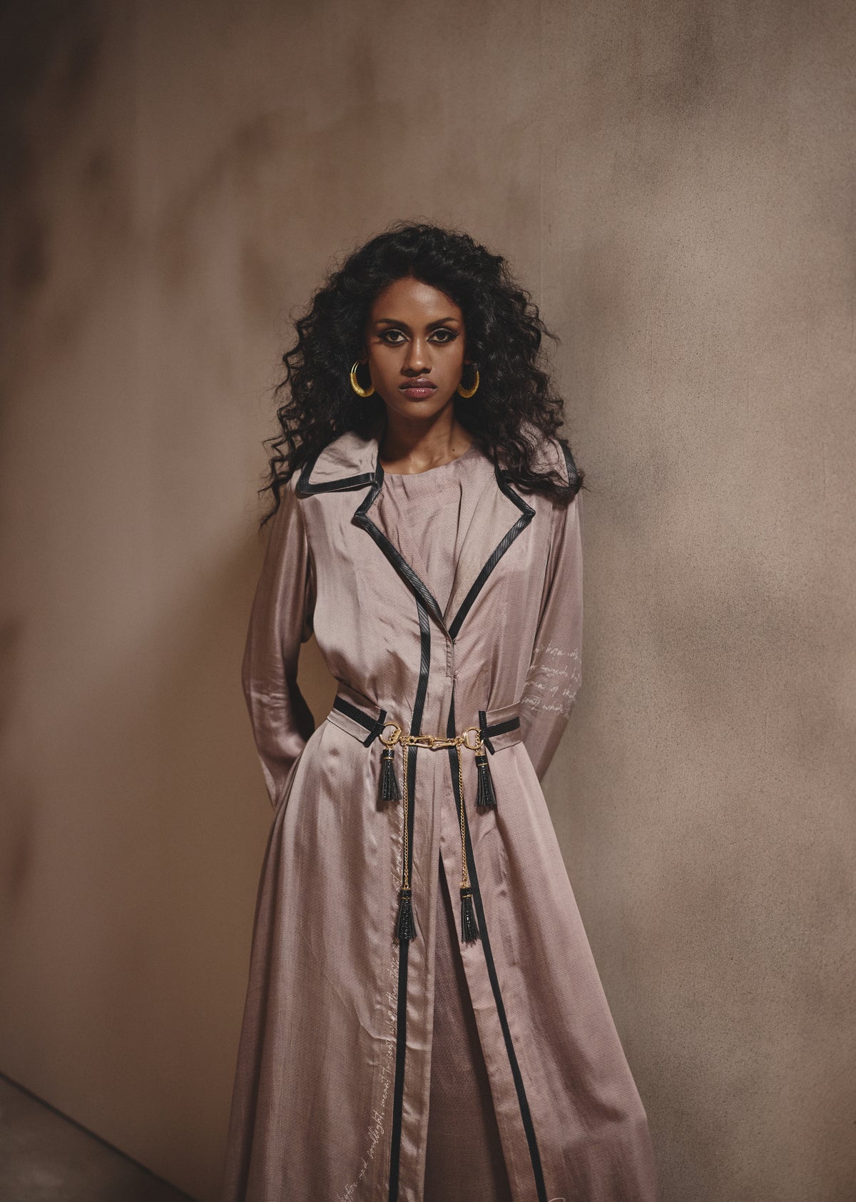 DOVE TRENCH COAT SET