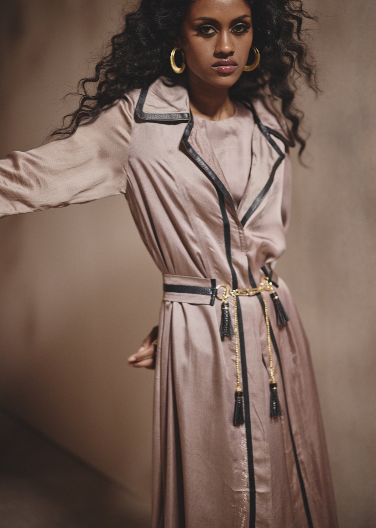 DOVE TRENCH COAT SET