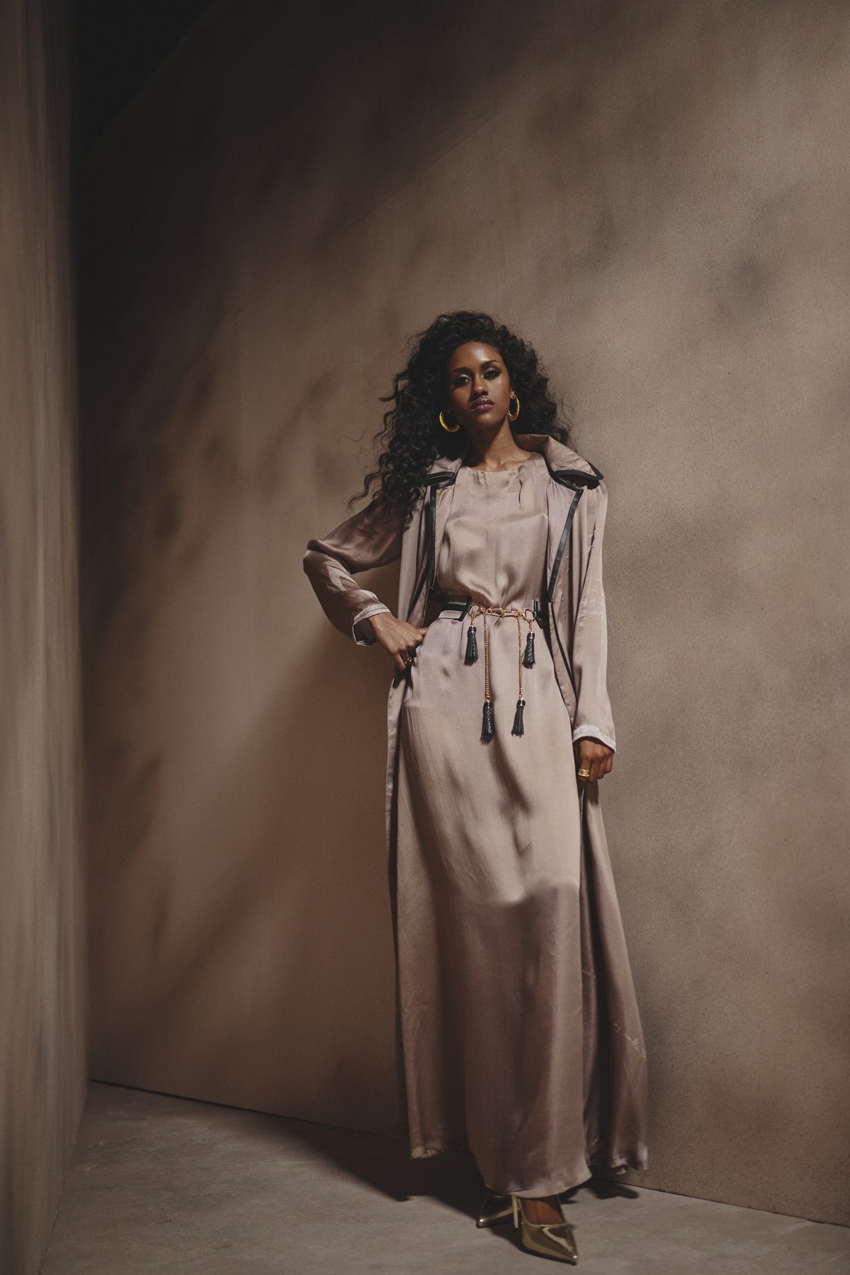 DOVE TRENCH COAT SET