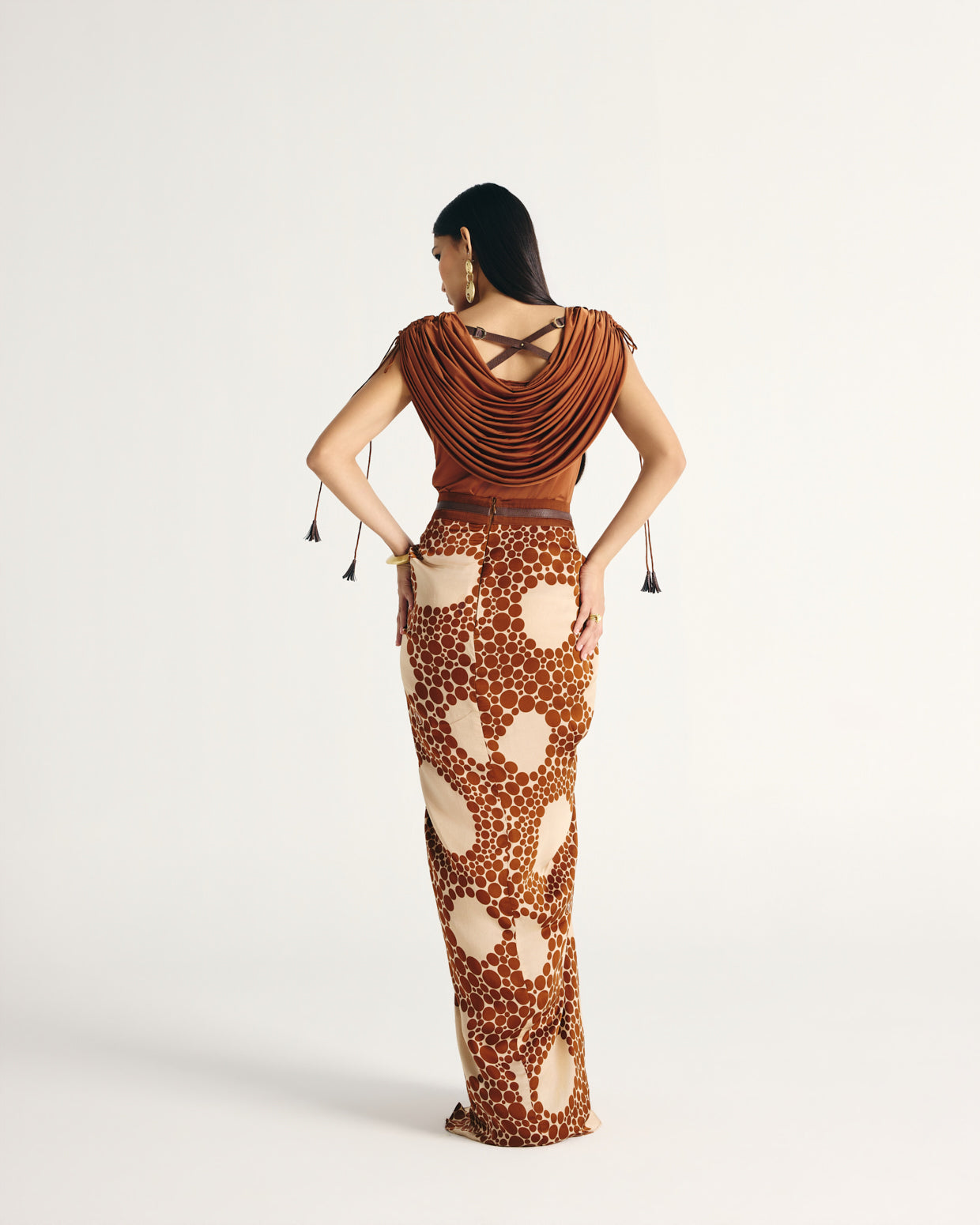 ZIVA DRAPE SKIRT SET