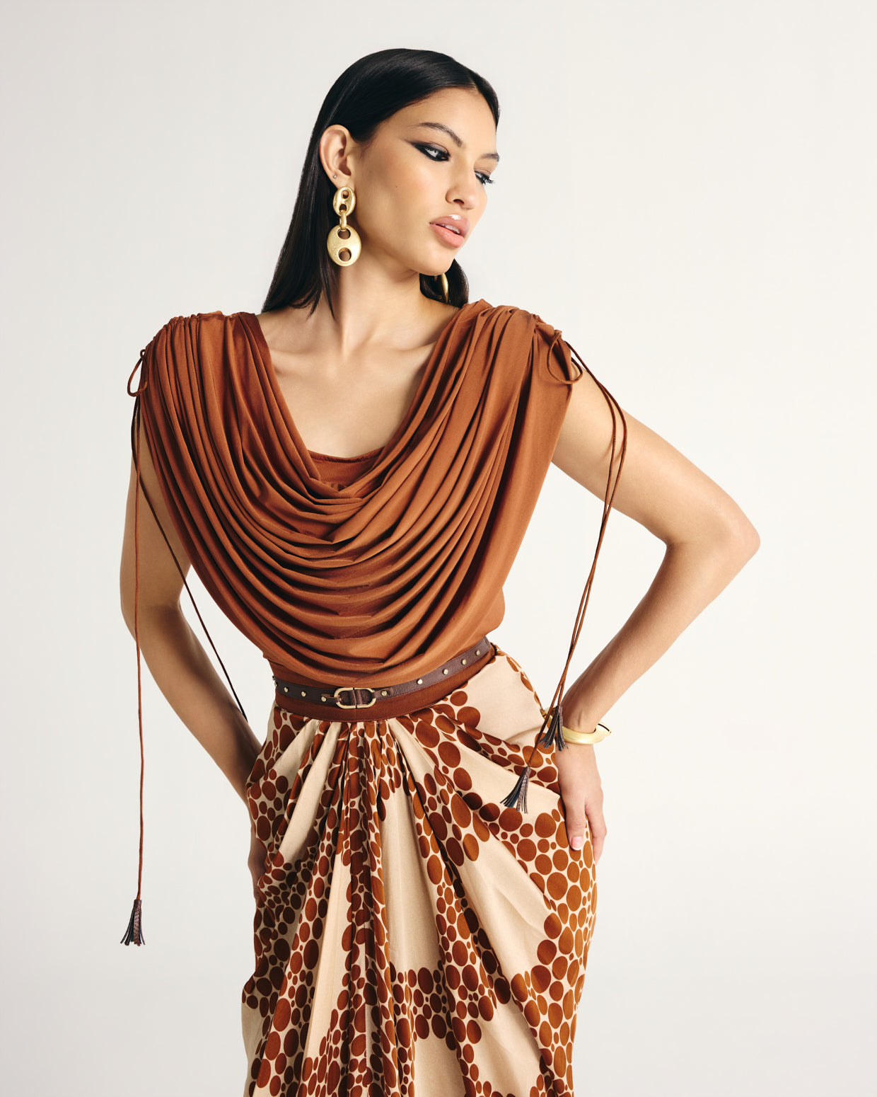 ZIVA DRAPE SKIRT SET