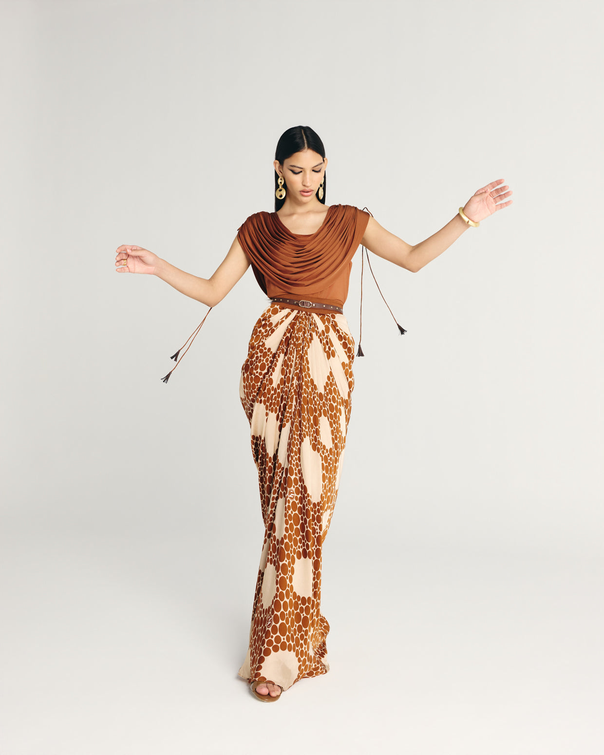 ZIVA DRAPE SKIRT SET