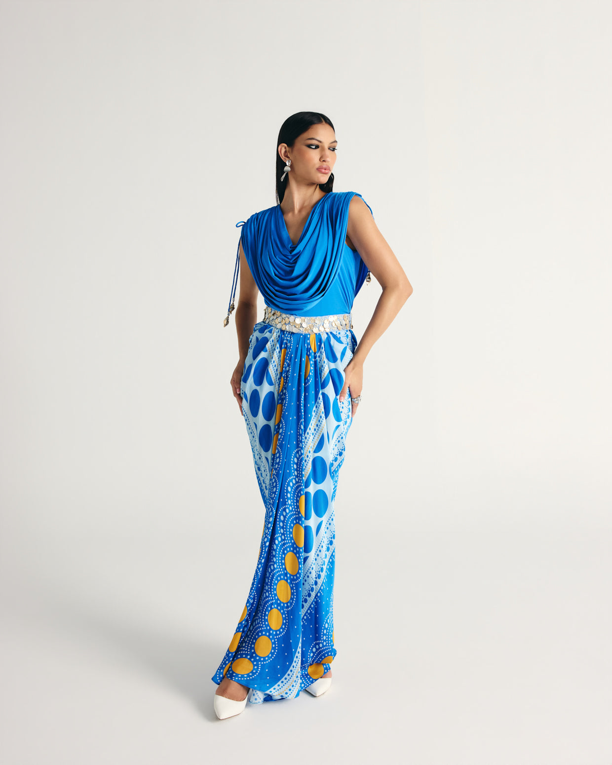 ZAYN DRAPE SKIRT SET