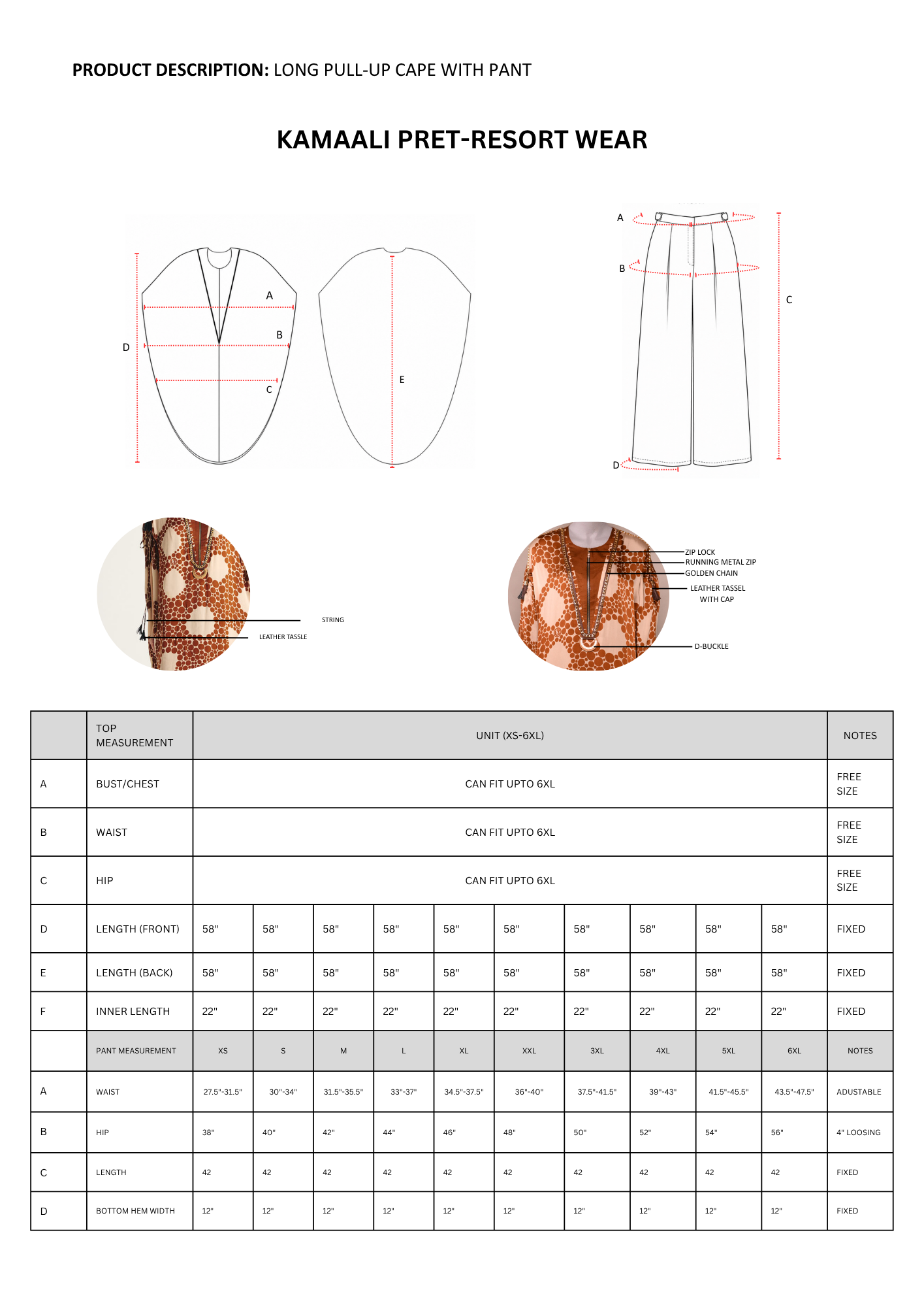 SAHRA KAFTAN SET- 3 pcs