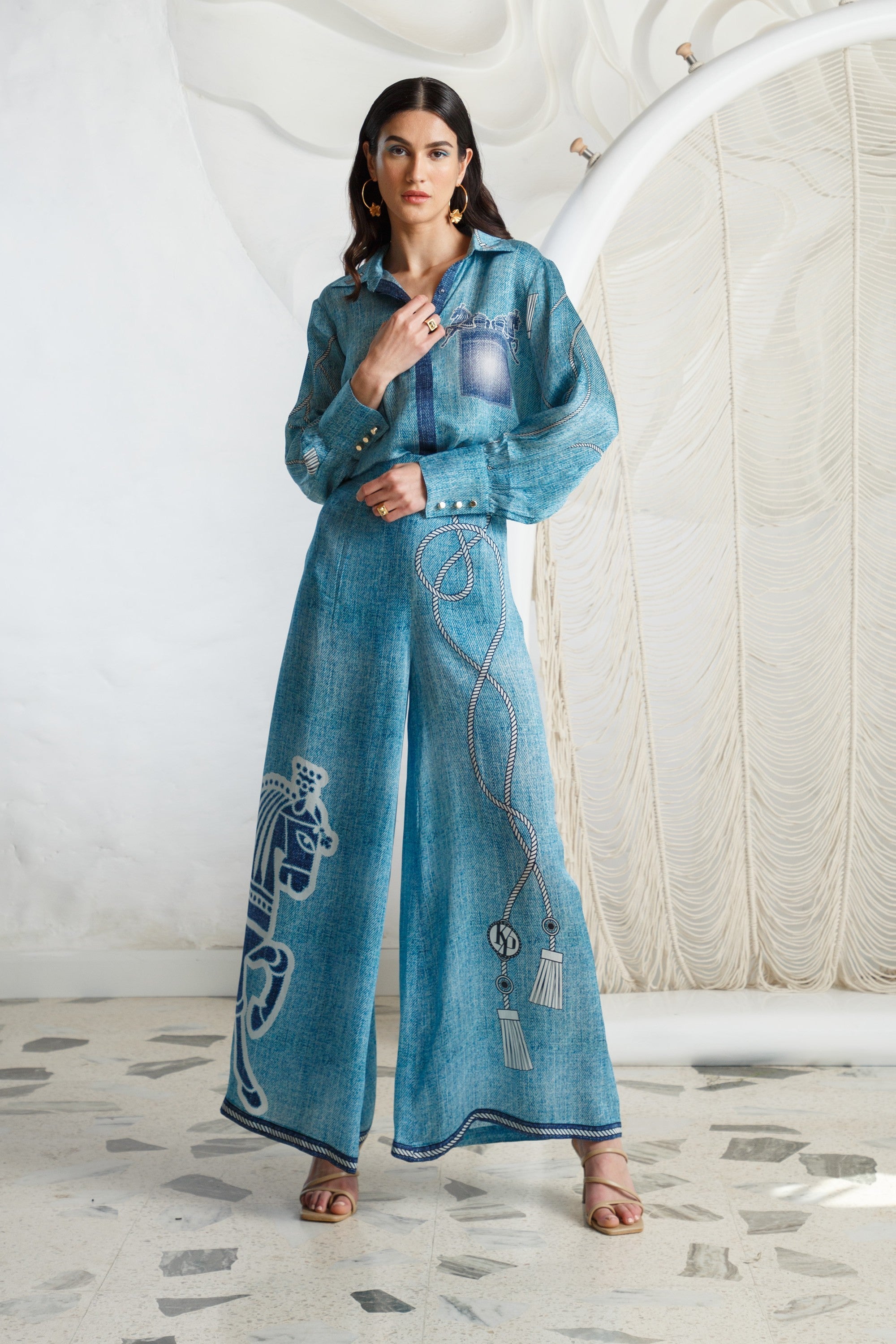 Luxury Print Online Shop For Designer Pants For Women