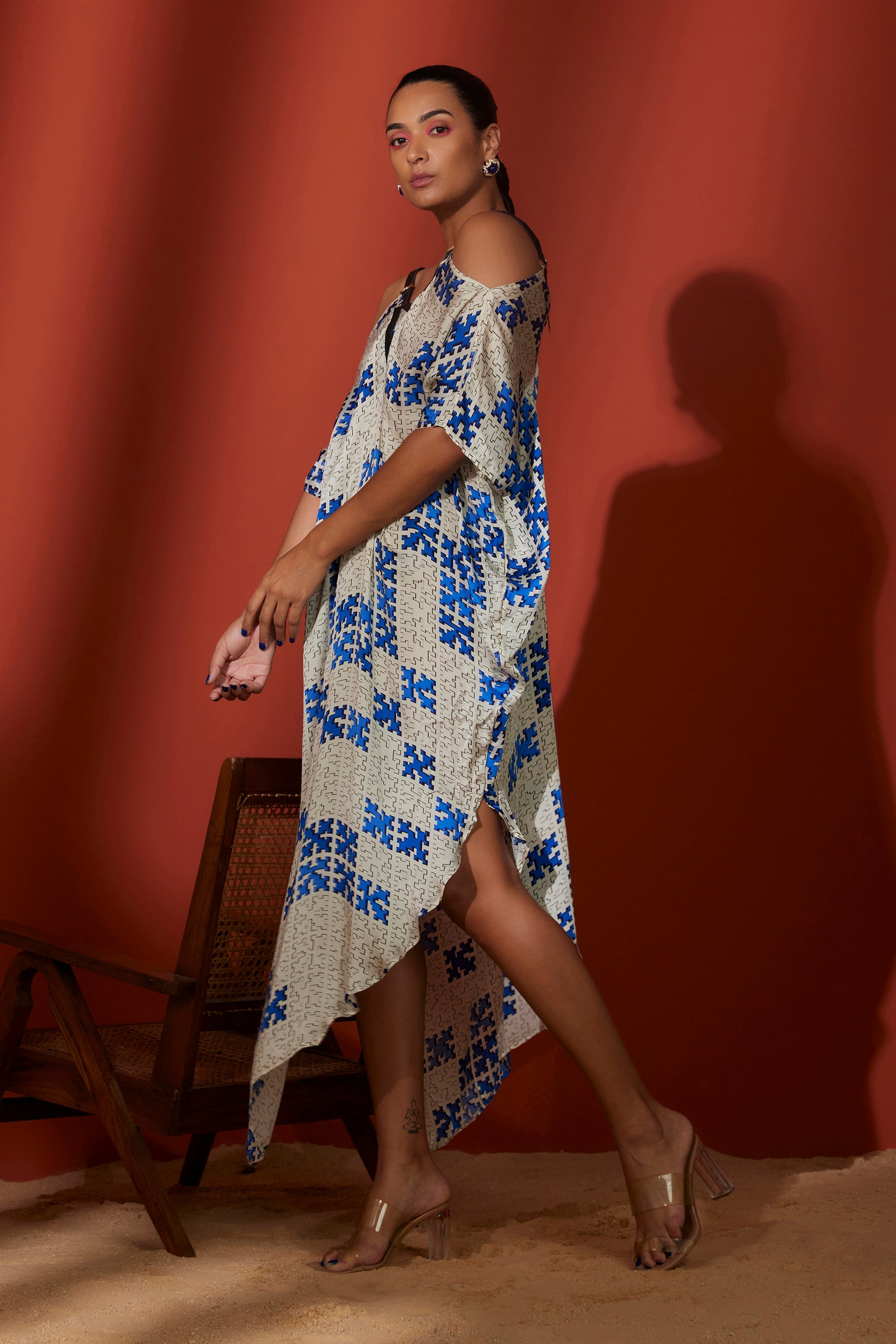  Ivory Blue Hikaru Designer Cocktail Dresses for Women