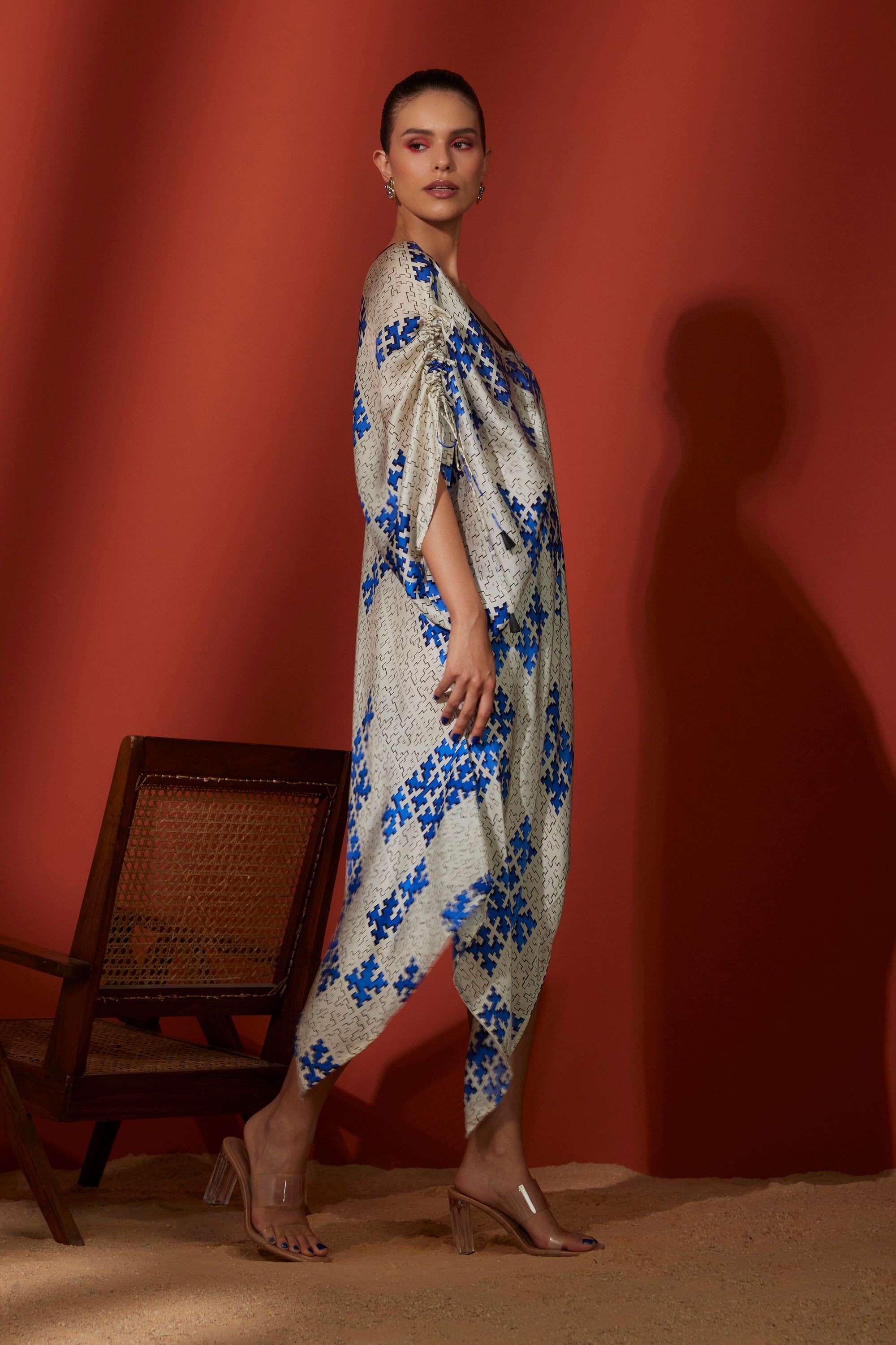 Superior Akasuki Ivory Blue Exclusive Designer Tops for Women 