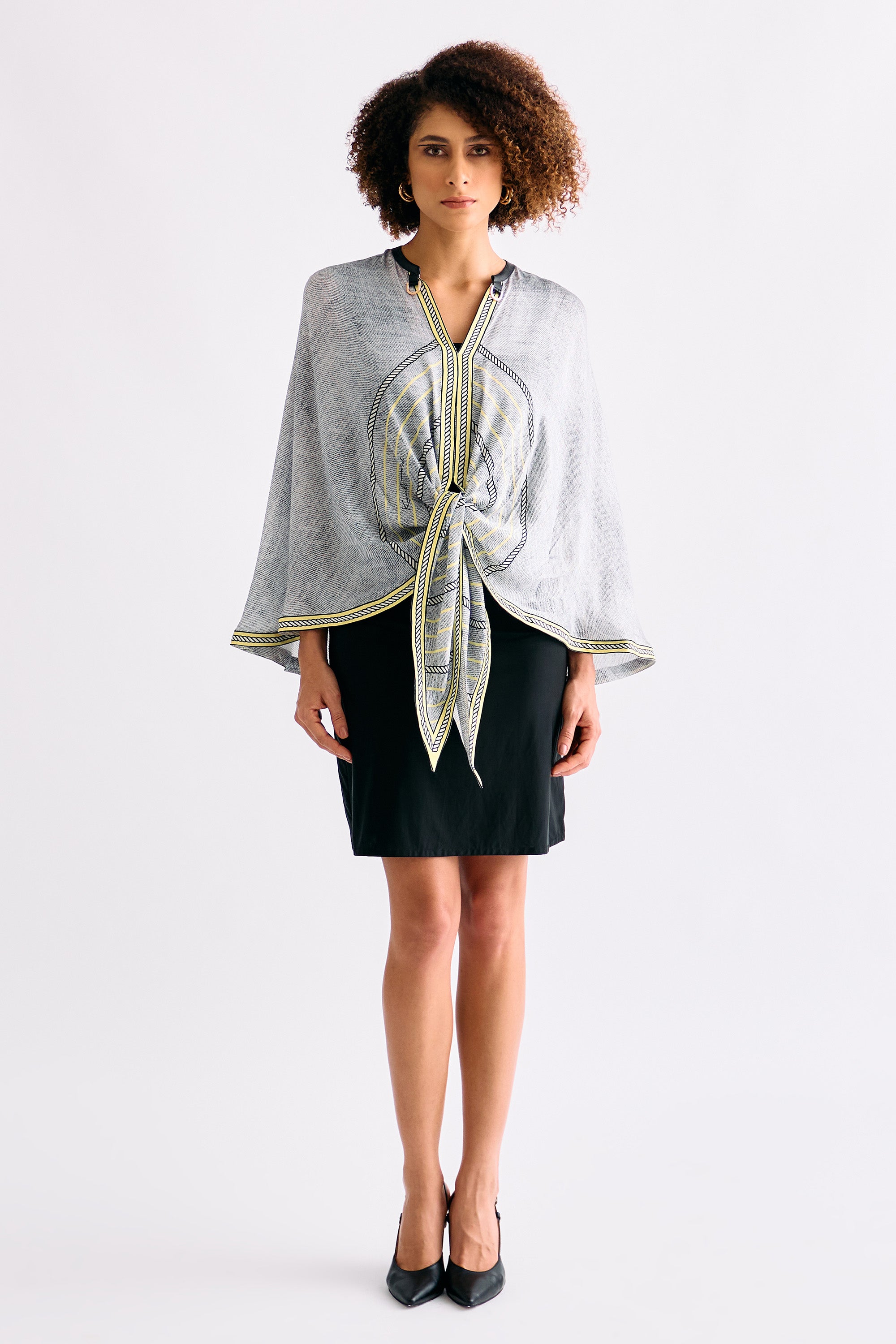 Black Adofo Cape for Women