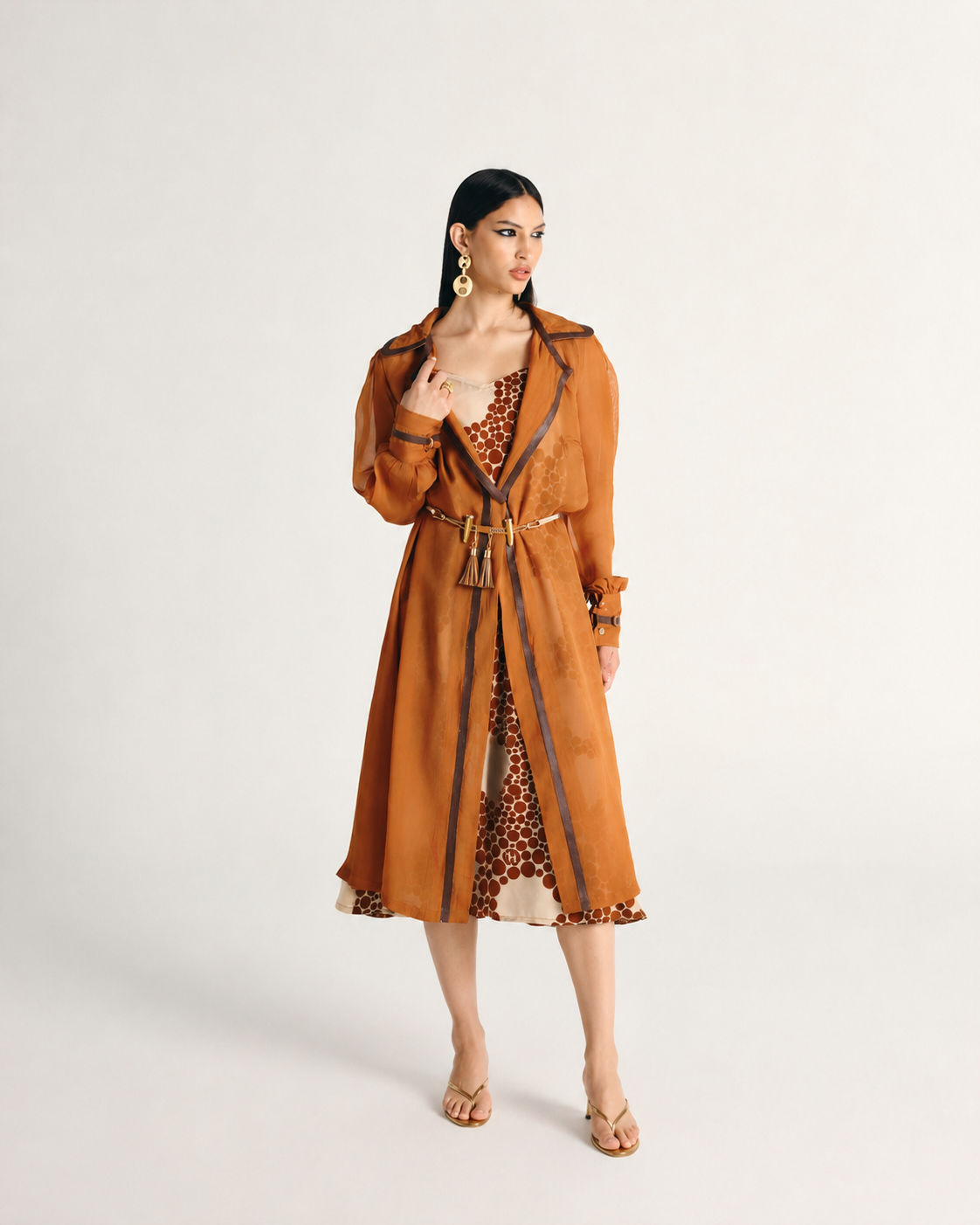 REEMA TRENCH COAT SET- 2 Pcs